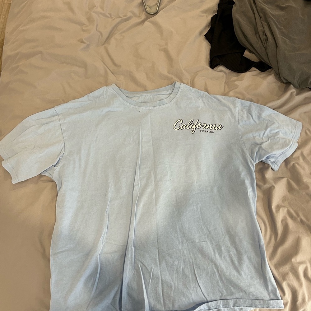 Light Blue 'California' Oversized T-Shirt
